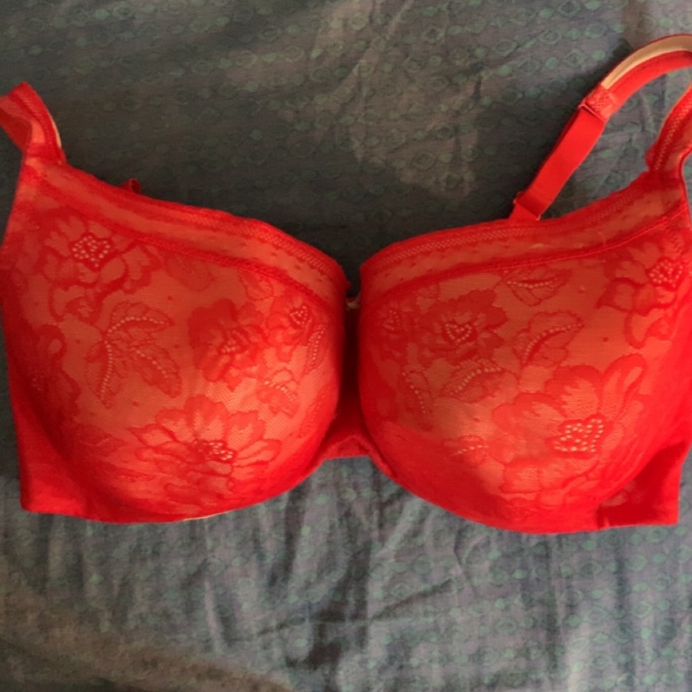 42H Lace Red gently used bra by Lane Bryant - Picture 1 of 5